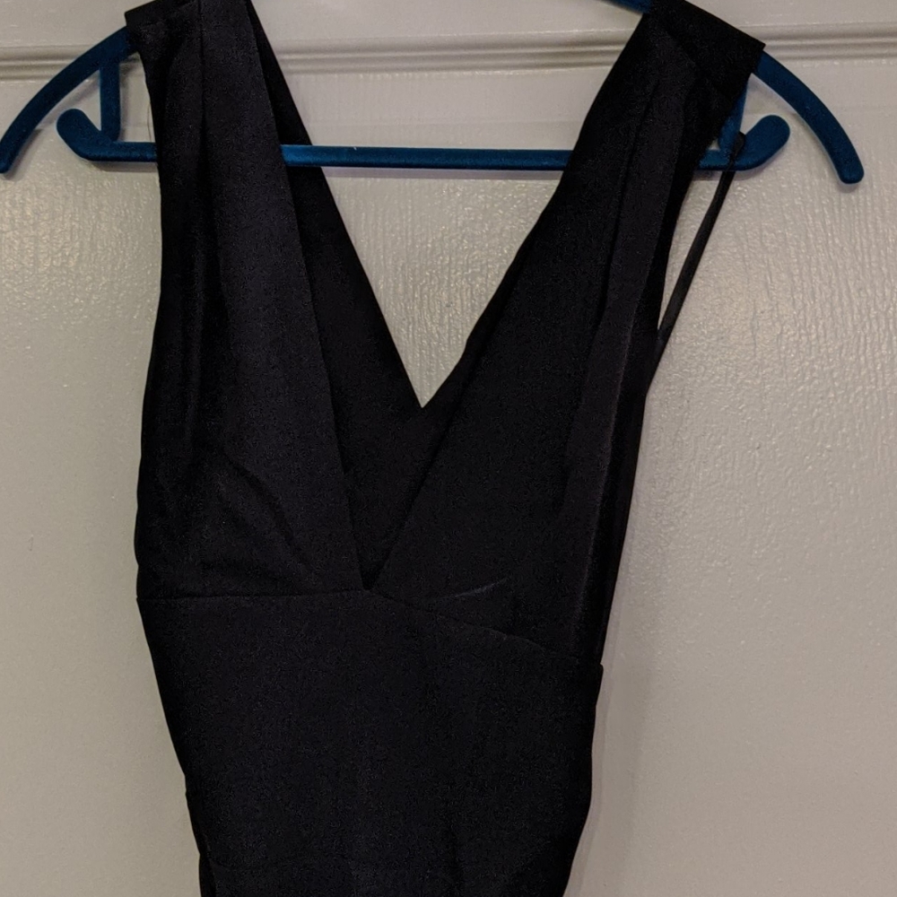 Black mid-length cocktail/sundress